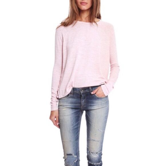 Rag & Bone Jean Pink Long Sleeve Cotton Top XXS - Picture 1 of 7